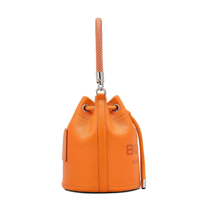 Marc Jacobs Women's The Leather Bucket Bag Tangerine