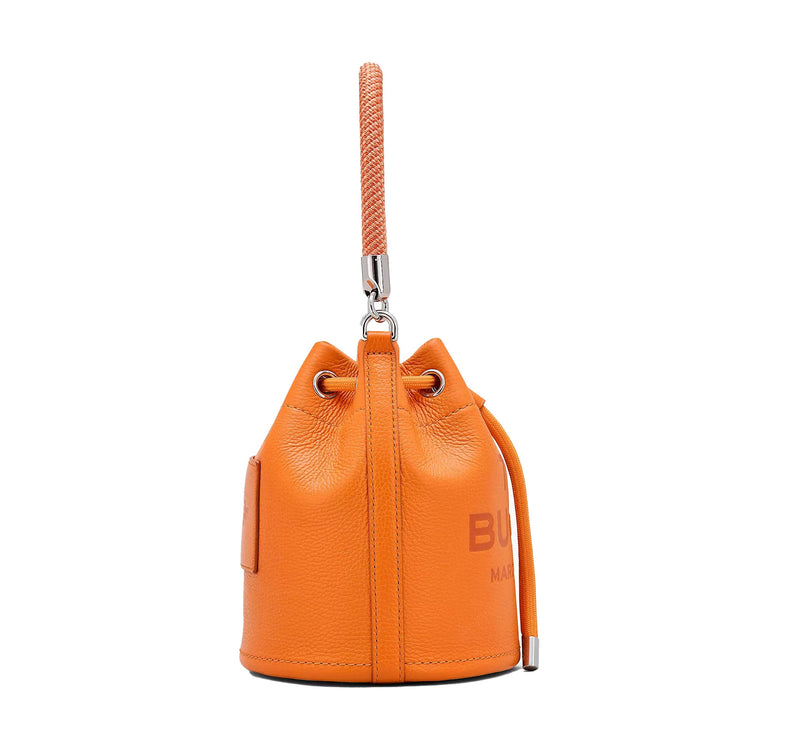 Marc Jacobs Women's The Leather Bucket Bag Tangerine