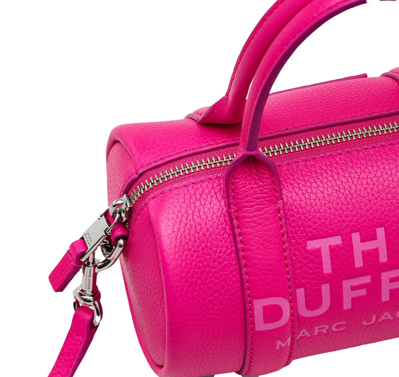 Marc Jacobs Women's The Leather Mini Duffle Bag Hot Pink