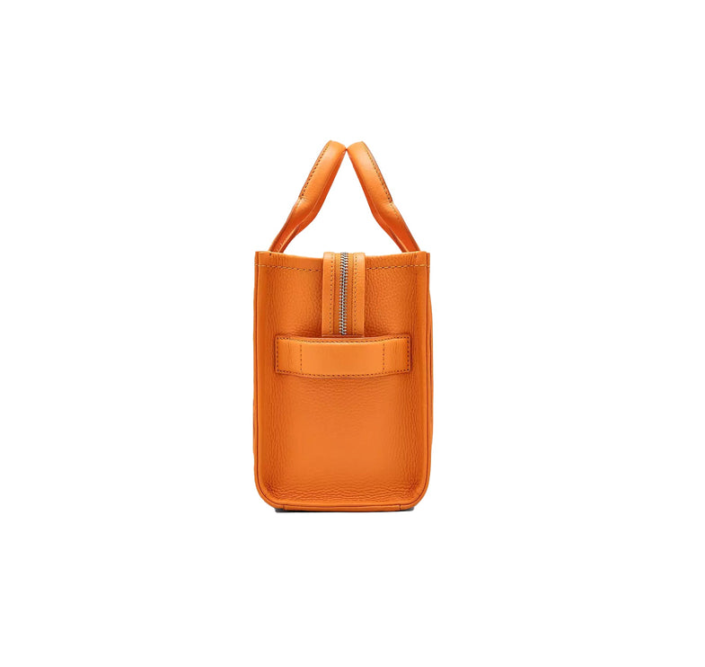 Marc Jacobs Women's The Leather Small Tote Bag Tangerine