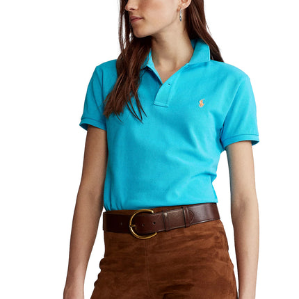 Polo Ralph Lauren Women's Classic Fit Mesh Polo Shirt Cove Blue