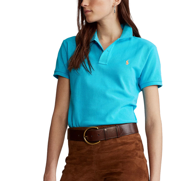 Polo Ralph Lauren Women's Classic Fit Mesh Polo Shirt Cove Blue