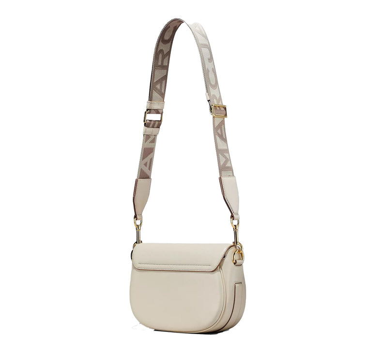 Marc Jacobs Women's The Covered J Marc Large Saddle Bag Cloud White