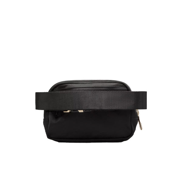 lululemon Unisex Everywhere Belt Bag 1L Metal Hardware Black/Gold