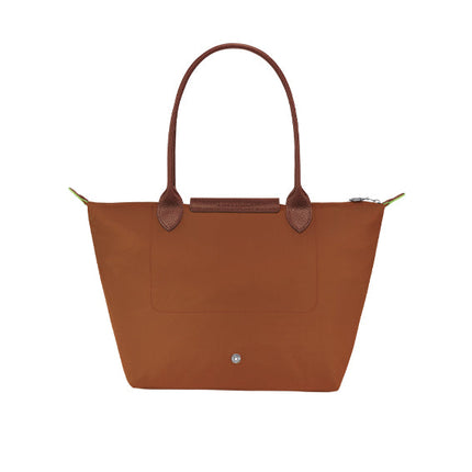 Longchamp Women's Le Pliage Green M Tote Bag Cognac