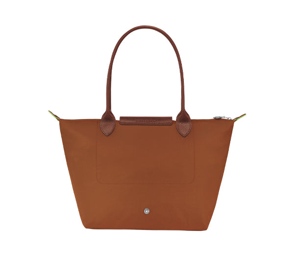 Longchamp Women's Le Pliage Green M Tote Bag Cognac