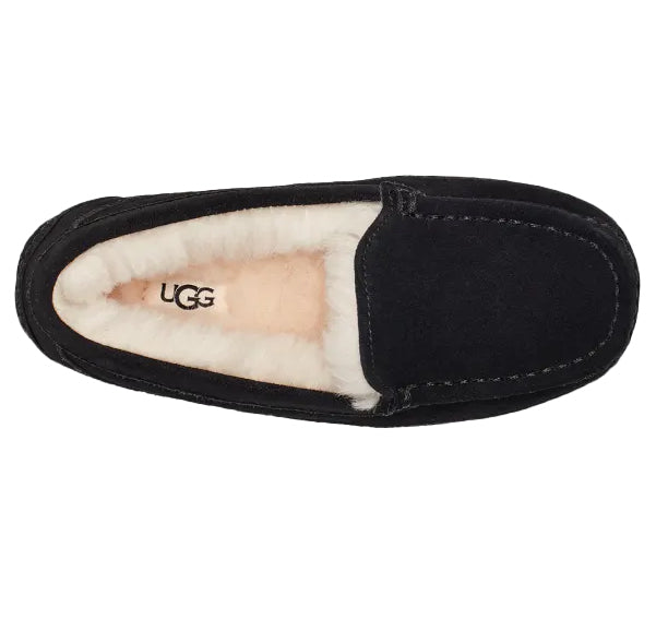 UGG Big Kid's Ascot Black Suede