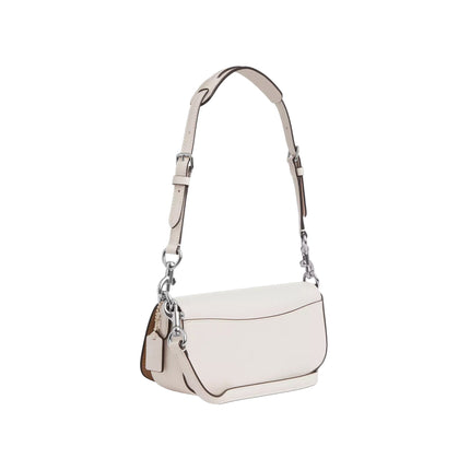 Coach Women's Andrea Small Shoulder Bag  Silver/Chalk