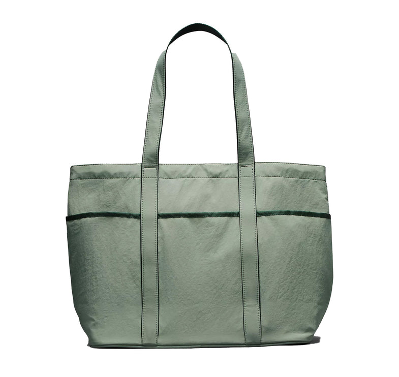 lululemon Unisex Daily Multi Pocket Tote Bag 20L Grey Eucalyptus/Legacy Green