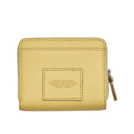 Marc Jacobs Women's The Leather Mini Compact Wallet Custard