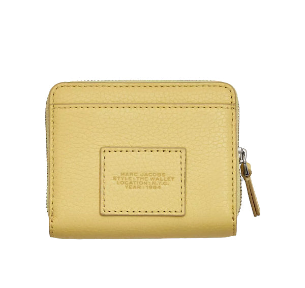 Marc Jacobs Women's The Leather Mini Compact Wallet Custard