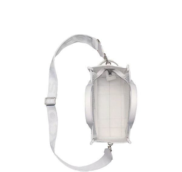 Marc Jacobs Women's The Crystal Denim Small Tote Bag White Crystal