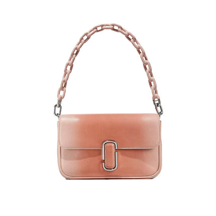 Marc Jacobs Women's The Shadow Patent Leather J Marc Shoulder Bag Rose