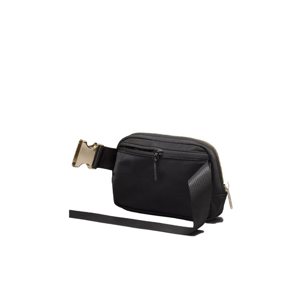lululemon Unisex Everywhere Belt Bag 1L Metal Hardware Black/Gold