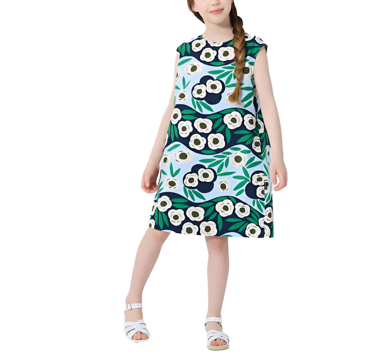 Uniqlo Girl's Sleeveless Dress 61 Blue