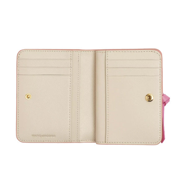 Marc Jacobs Women's The Utility Snapshot Mini Compact Wallet Rose Multi