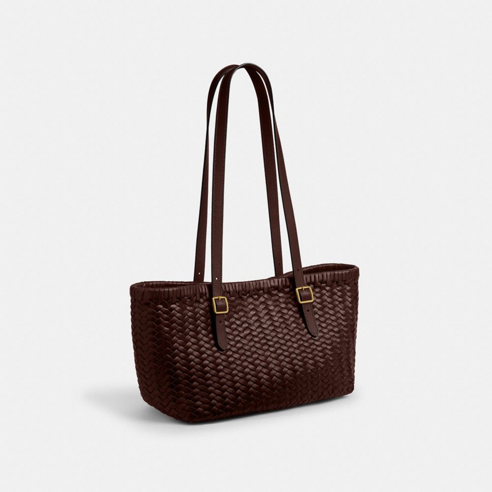 Coach Women's Woven Swing Tote Bag Brass/Maple - Main Image