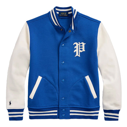 Polo Ralph Lauren Boy's Fleece Baseball Jacket Heritage Blue