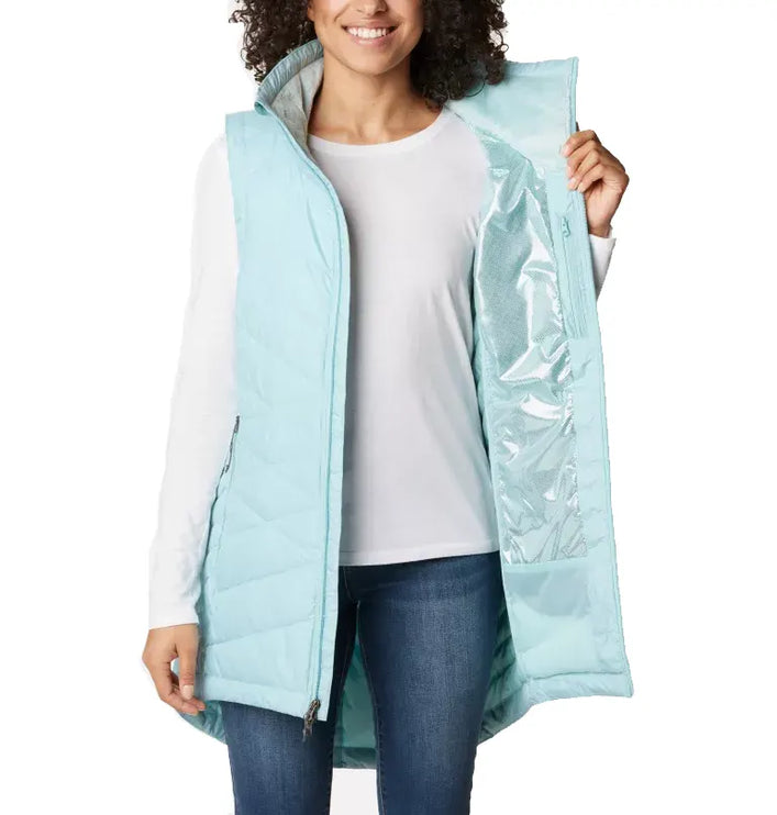 Columbia Women's Heavenly Long Vest Aqua Haze