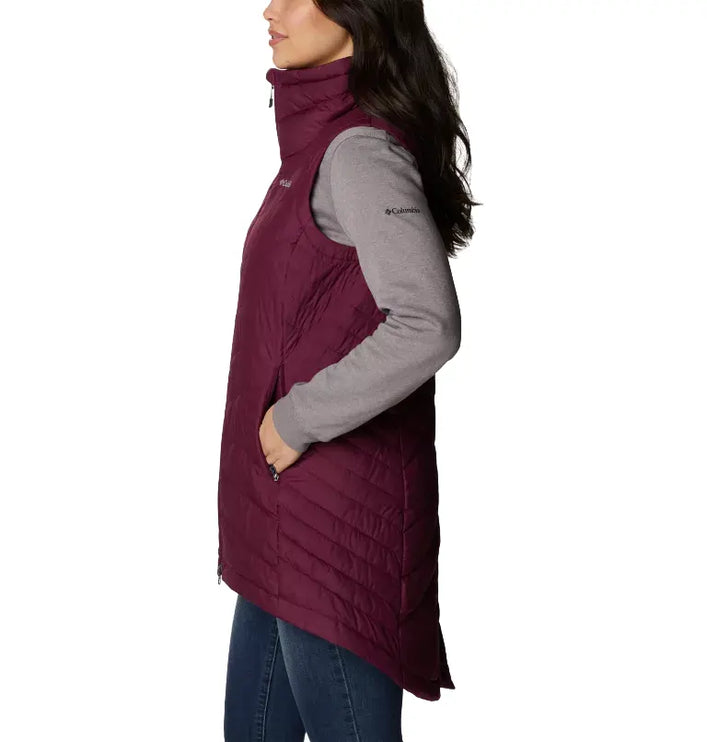 Columbia Women's Heavenly Long Vest Marionberry