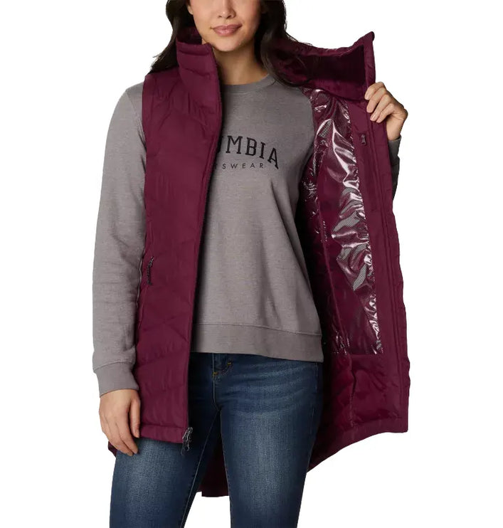 Columbia Women's Heavenly Long Vest Marionberry