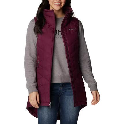 Columbia Women's Heavenly Long Vest Marionberry