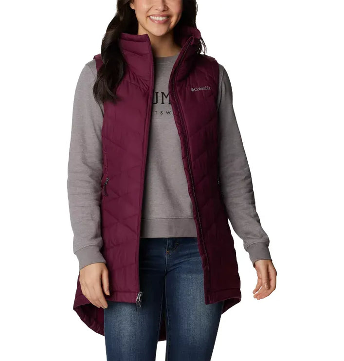 Columbia Women's Heavenly Long Vest Marionberry