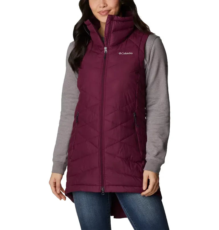 Columbia Women's Heavenly Long Vest Marionberry