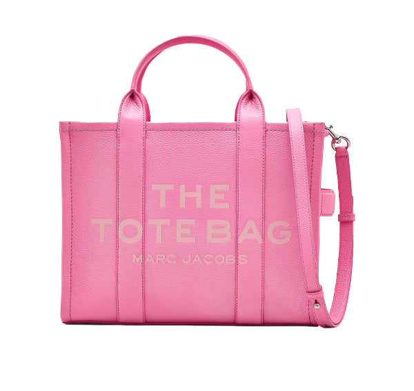 Marc Jacobs Women's The Leather Medium Tote Bag Petal Pink