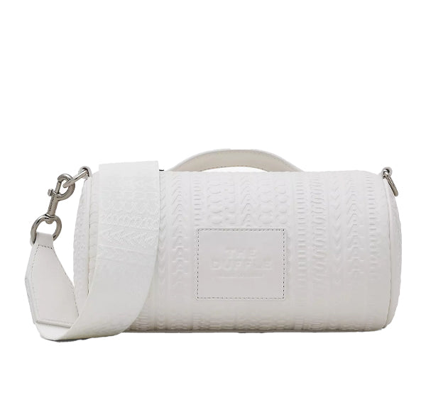 Marc Jacobs Women's The Monogram Debossed Duffle Bag White