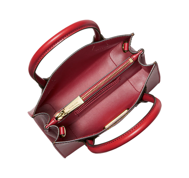 Michael Kors Women's Mercer Medium Pebbled Leather Crossbody Bag Bright Red