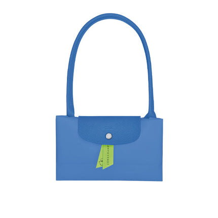 Longchamp Women's Le Pliage Green L Tote Bag Cornflower Recycled Canvas