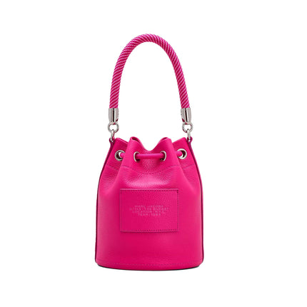 Marc Jacobs Women's The Leather Bucket Bag Hot Pink