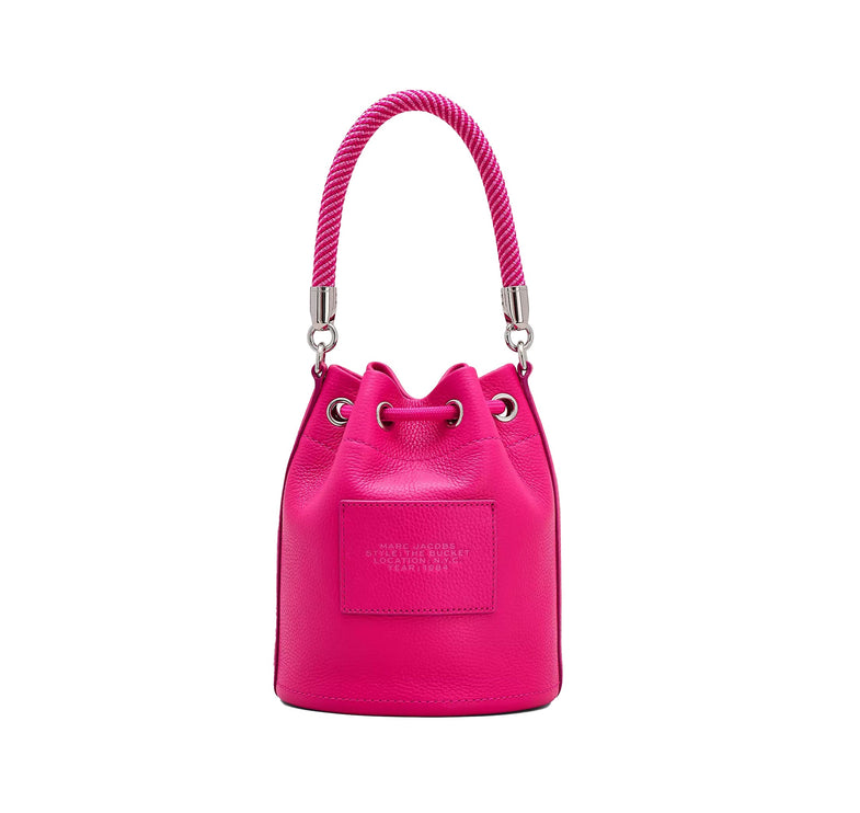 Marc Jacobs Women's The Leather Bucket Bag Hot Pink