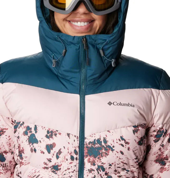 Columbia Women's Abbott Peak Insulated Jacket Dusty Pink Flurries/Night Wave