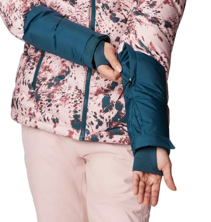 Columbia Women's Abbott Peak Insulated Jacket Dusty Pink Flurries/Night Wave