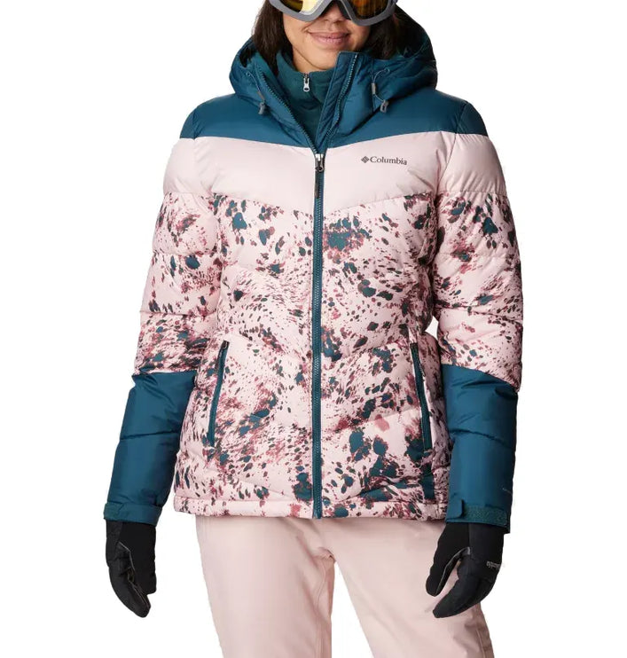 Columbia Women's Abbott Peak Insulated Jacket Dusty Pink Flurries/Night Wave