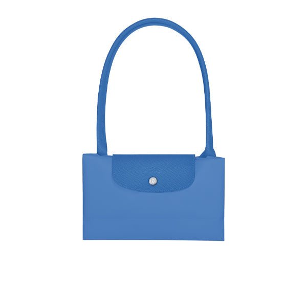 Longchamp Women's Le Pliage Green L Tote Bag Cornflower Recycled Canvas