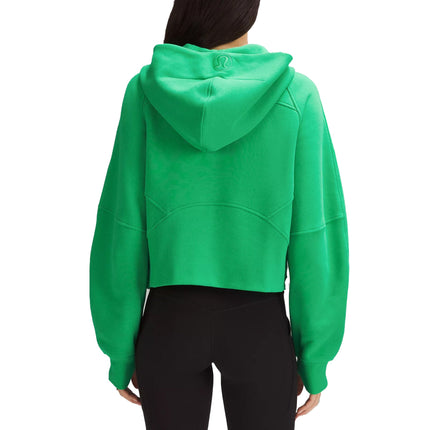 lululemon Women's Scuba Oversized Half Zip Hoodie Green Punch