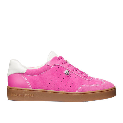 Michael Kors Women's Scotty Suede Sneaker Cerise