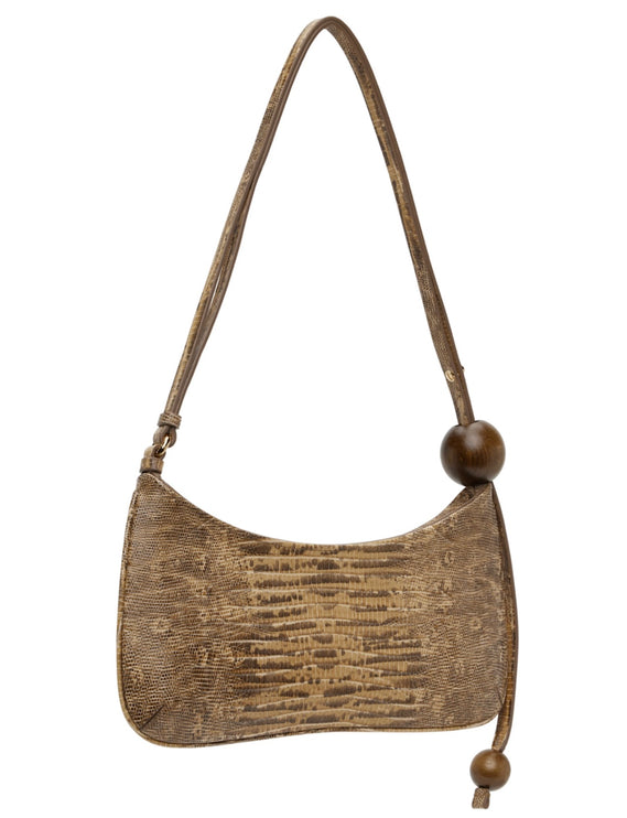 Jacquemus Women's La Croisière The large Bisou Perle Bag Beige
