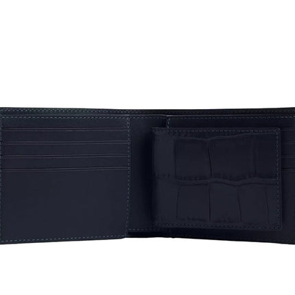 Coach Men's 3 In 1 Wallet Gunmetal/Midnight Navy