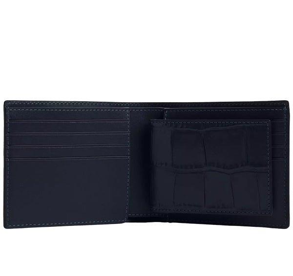 Coach Men's 3 In 1 Wallet Gunmetal/Midnight Navy