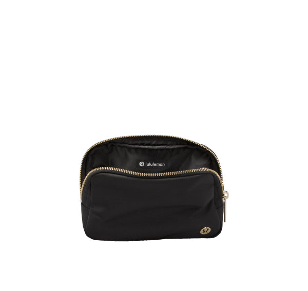 lululemon Unisex Everywhere Belt Bag 1L Metal Hardware Black/Gold