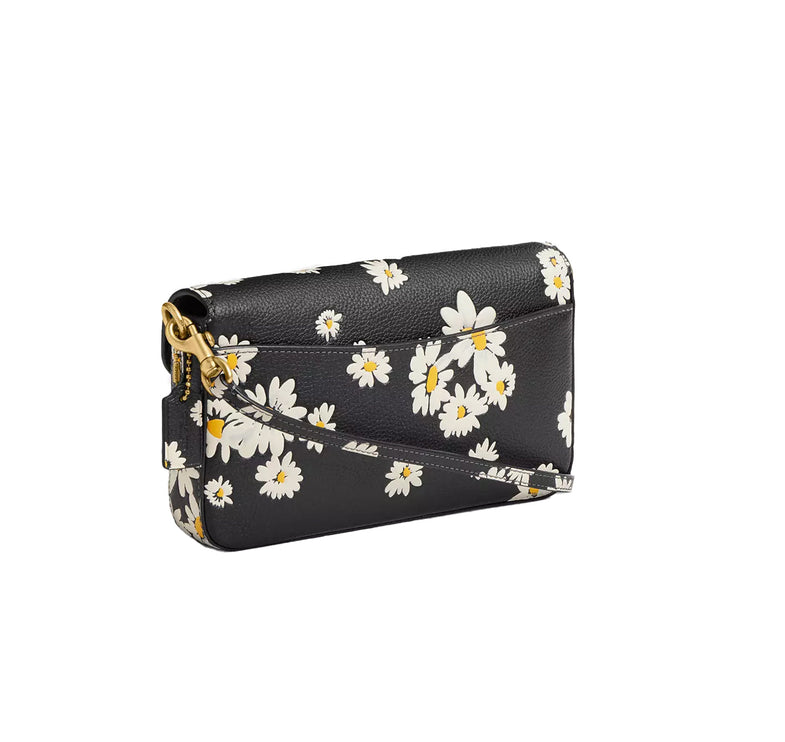 Coach Women's Wyn Crossbody Bag With Floral Print Brass/Black Multi