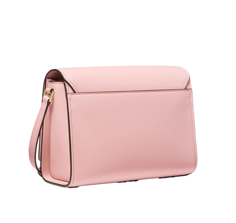 Michael Kors Women's Mimi Medium Leather Messenger Bag Powder Blush