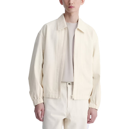 Uniqlo Men's Zip Up Blouson 01 Off White