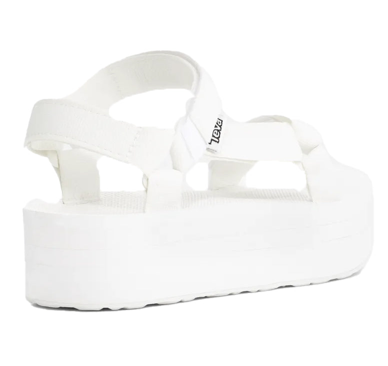 Teva Women's White Flatform Universal Sandals Bright White