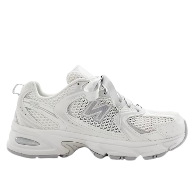 New Balance 530 Silver With Ribbon Laces