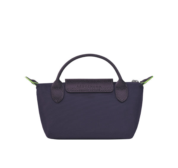 Longchamp Women's Le Pliage Green Pouch With Handle Bilberry